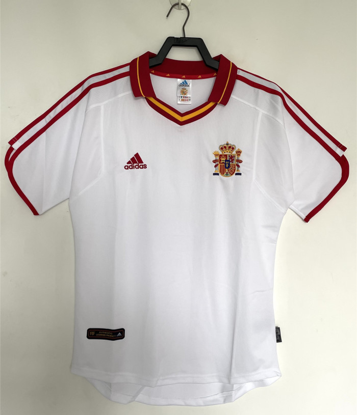Spain Euro 2000 Away Retro Jersey