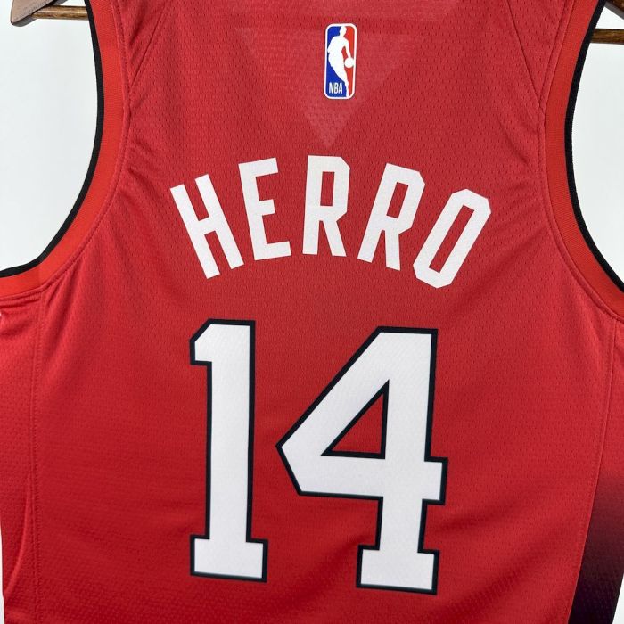 Tyler Herro Wade Miami Heat City Edition 24/25 Swingman Jersey Red