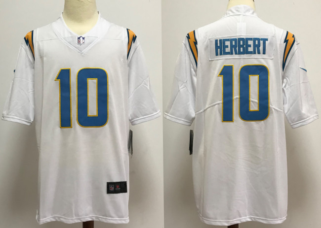 Los Angeles Chargers Alternate Jersey White NO.10 HERBERT