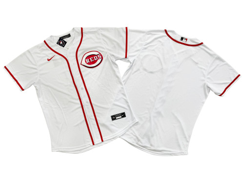 Cincinnati Reds Jersey White Fan Version NO Number