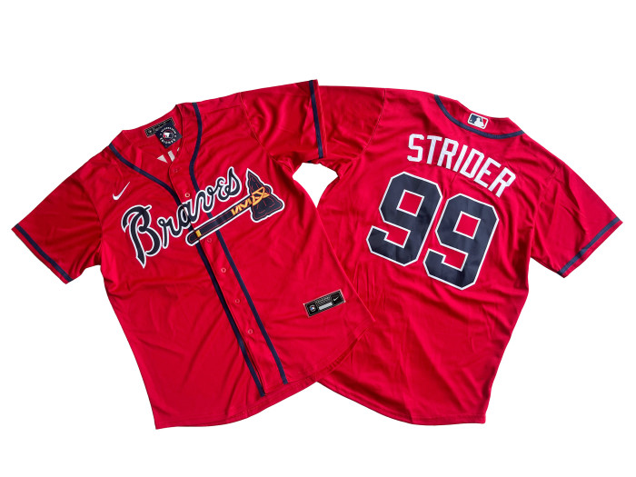 Atlanta Braves Jersey Red Fan Version NO.99 STRIDER