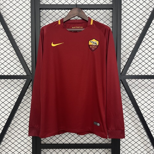 AS Roma Home Long Sleeve Retro Jersey 2017/18