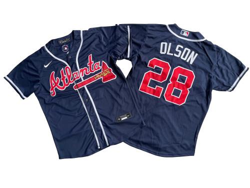 Atlanta Braves Jersey Blue Fan Version NO.28 OLSON