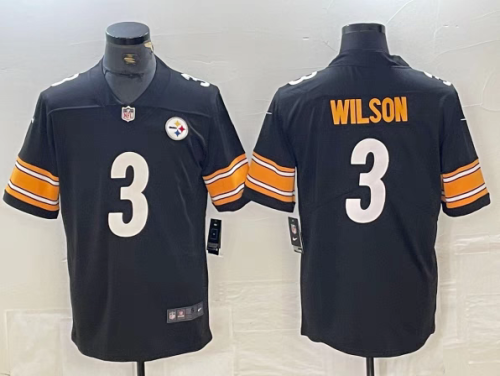 Pittsburgh Steelers Jersey Black NO.3 WILSON