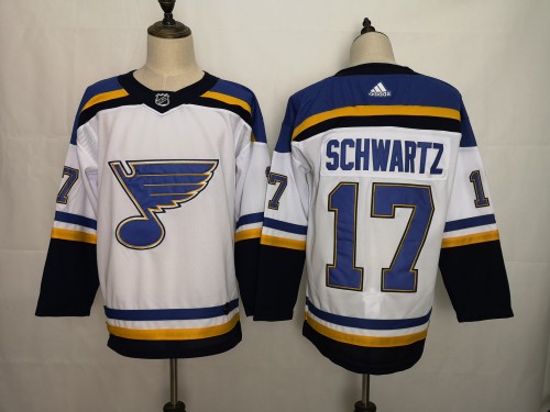 St. Louis Blues Home Breakaway Player Jersey White NO.17 SCHWARTZ