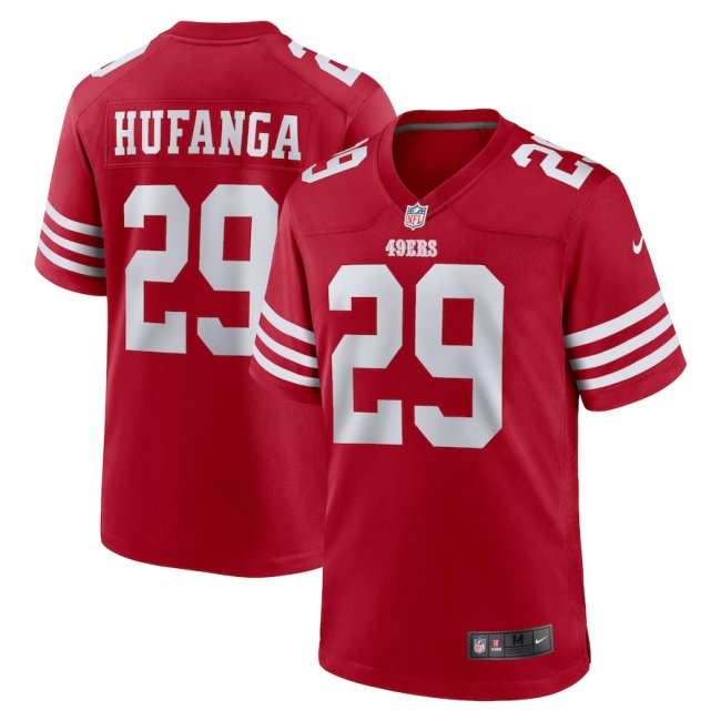 San Francisco 49ers Jersey Limited Editio Red NO.29  HUFANGA
