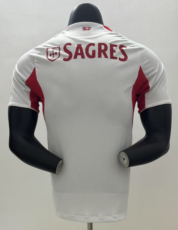 SL Benfica White Away Player Man Jersey 25/26
