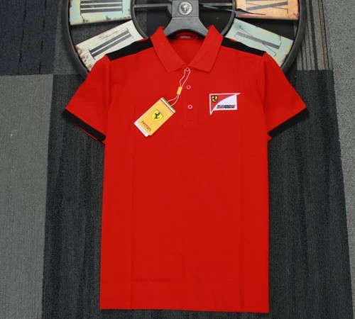 Ferrari Racing Polo Shirt Scuderia Ferrari Logo Red NO Number