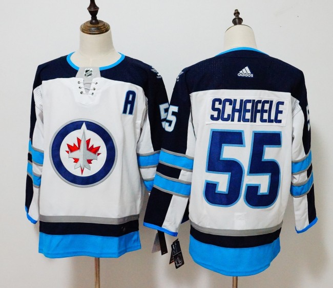 Winnipeg Jets Home Jersey White NO.55 SCHEIFELE
