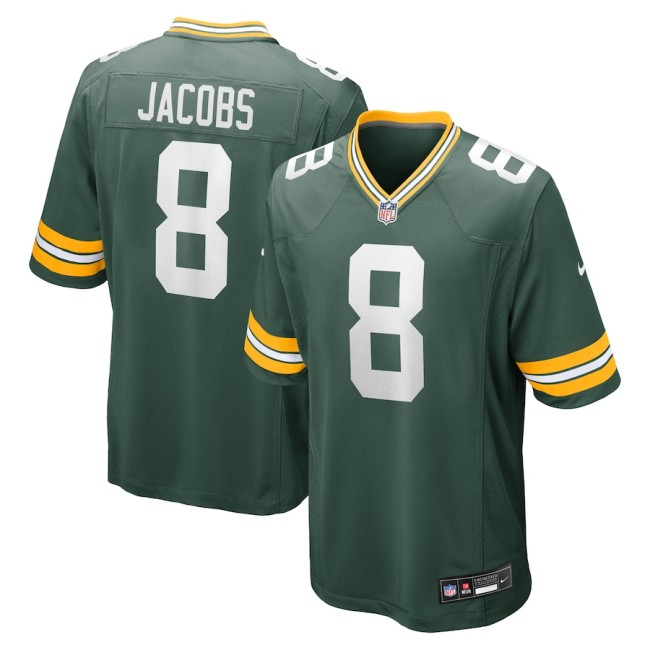 Green Bay Packers Jersey Replica Green 1996 NO.8 JACOBS