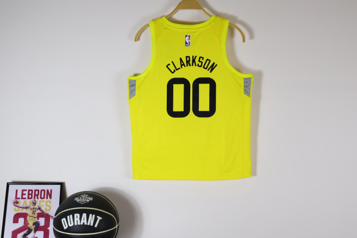 Utah Jazz KIds Jersey Yellow Icon Edition 22/23 NO.00 CLARKSON