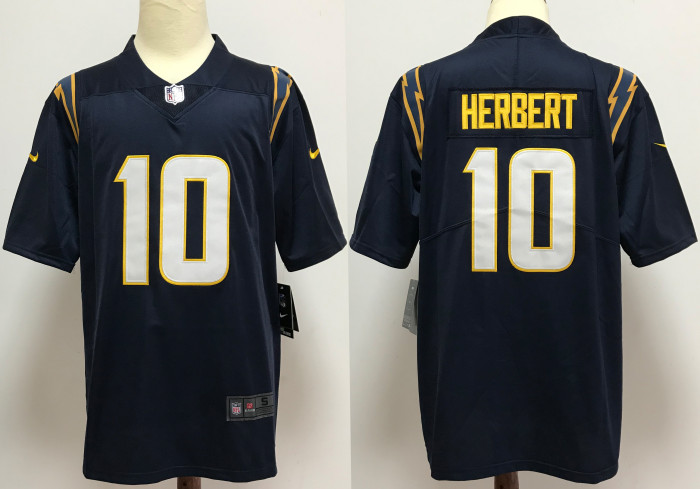 Los Angeles Chargers Alternate Jersey Black NO.10 HERBERT