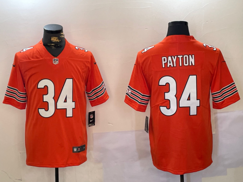 Chicago Bears Jersey Orange NO.34 PAYTON