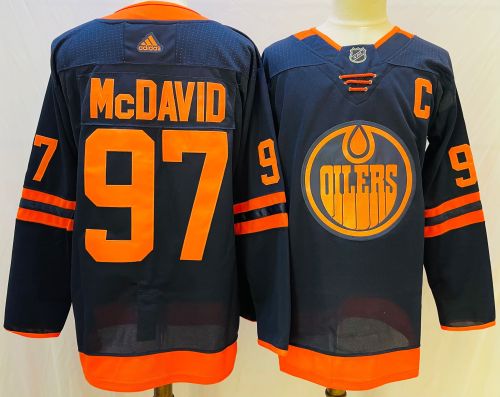 Edmonton Oilers Alternate Jersey Navy NO.97 McDAVID