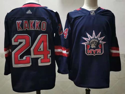 New York Rangers Jersey Reverse Retro 2.0 Black 22/23 NO.24 KAKKO
