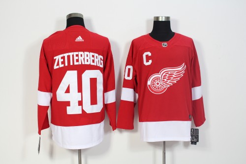 Detroit Red Wings Home Jersey Red 2024 NO.40 ZETTERBERG