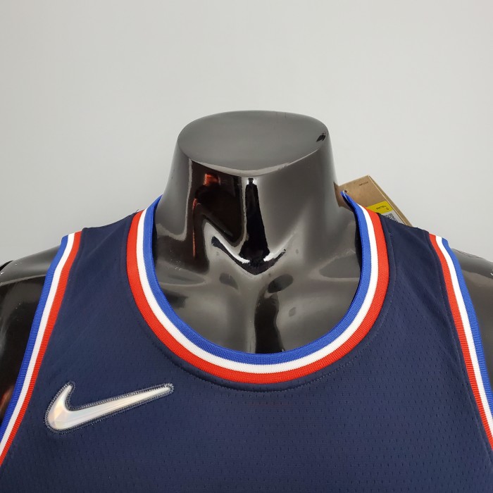 Allen Iverson Philadelphia 76ers 2021/22 Swingman Jersey Royal Blue