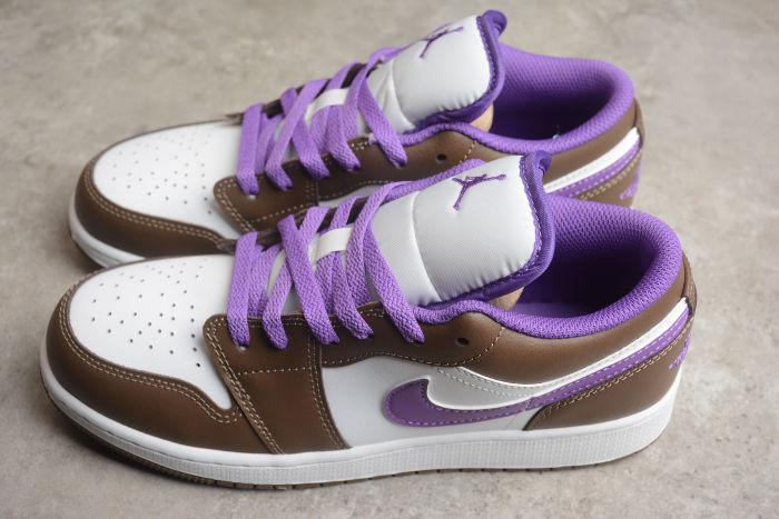 Air Jordan 1 Low Purple Mocha (GS) 553560 215