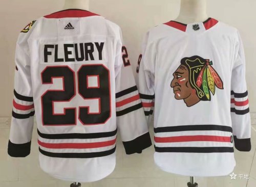 Chicago Blackhawks Breakaway Player Jersey White NO.29 FLEURY