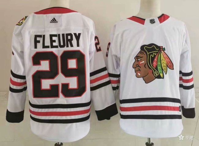 Chicago Blackhawks Breakaway Player Jersey White NO.29 FLEURY