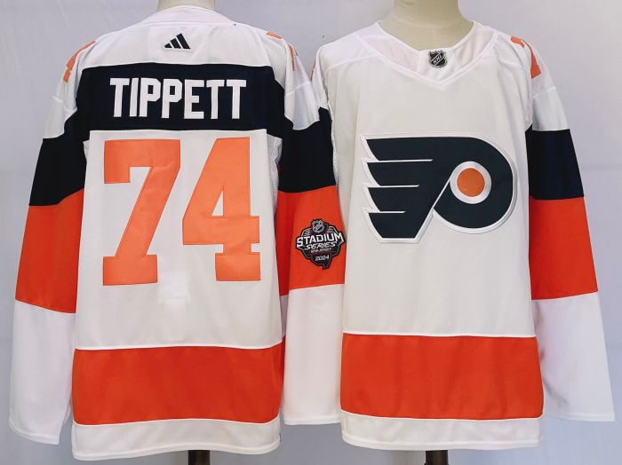 Philadelphia Flyers 2024 Stadium Series Jersey White NO.74 TIPPETT