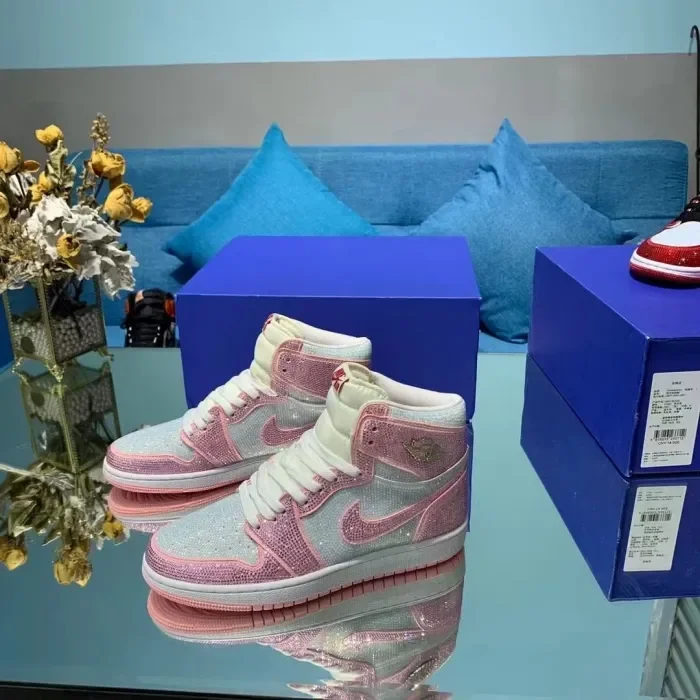 Air Jordan 1 Diamond DIY Pink