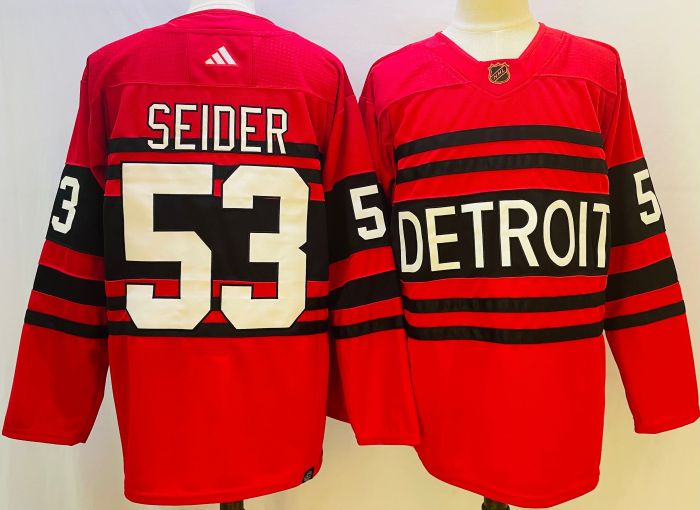 Detroit Red Wings Reverse Retro Replica Jersey Red NO.53 SEIDER