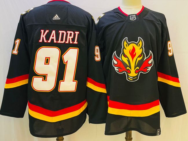 Calgary Flames Jersey Reverse Retro Special Edition 20/21 Black No.91 KADRI