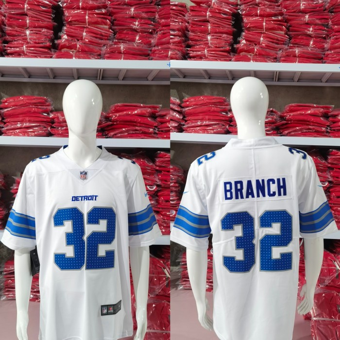 Detroit Lions Jersey White New style NO.32 BRANCH