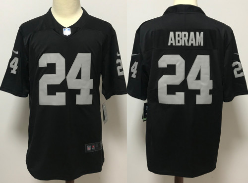 Las Vegas Raiders Jerseys Black NO.24 ABRAM