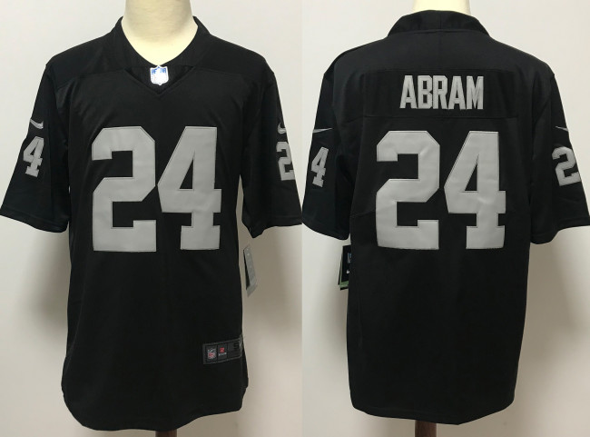 Las Vegas Raiders Jerseys Black NO.24 ABRAM