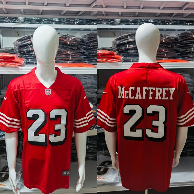 San Francisco 49ers Jersey Limited Editio Red Retro NO.23 McCAFFREY