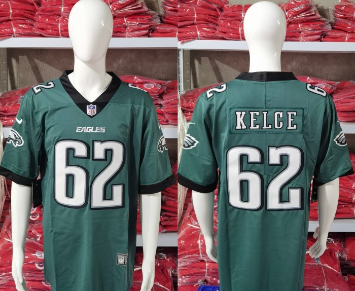 Philadelphia Eagles Dark Green 2023 NO.62 KELCE