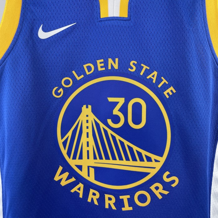 Golden State Warriors  Kids Jersey Blue Icon Edition 22/23 NO.30 CURRY