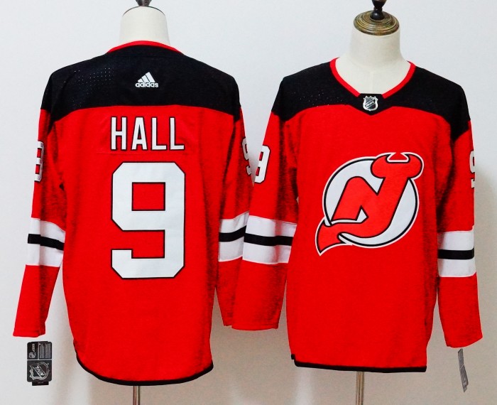 New Jersey Devils Home Player Jersey Red NO.9 HALL