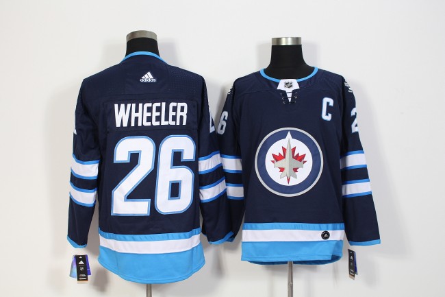 Winnipeg Jets Home Jersey Blue 21/22 NO.26 WHEELER