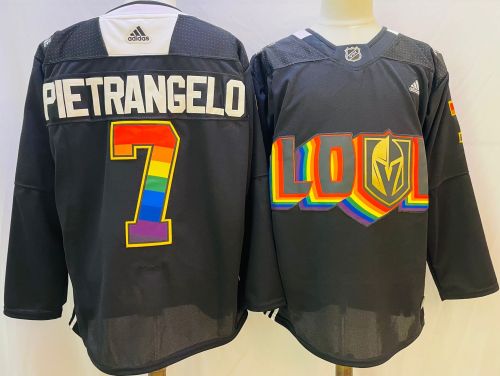 Vegas Golden Knights Jersey 2024 Winter Classic Black NO.7 PIETRANGELO