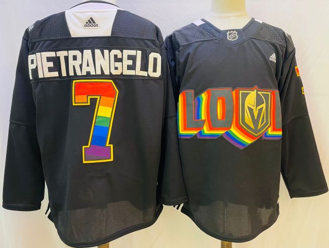 Vegas Golden Knights Jersey 2024 Winter Classic Black NO.7 PIETRANGELO