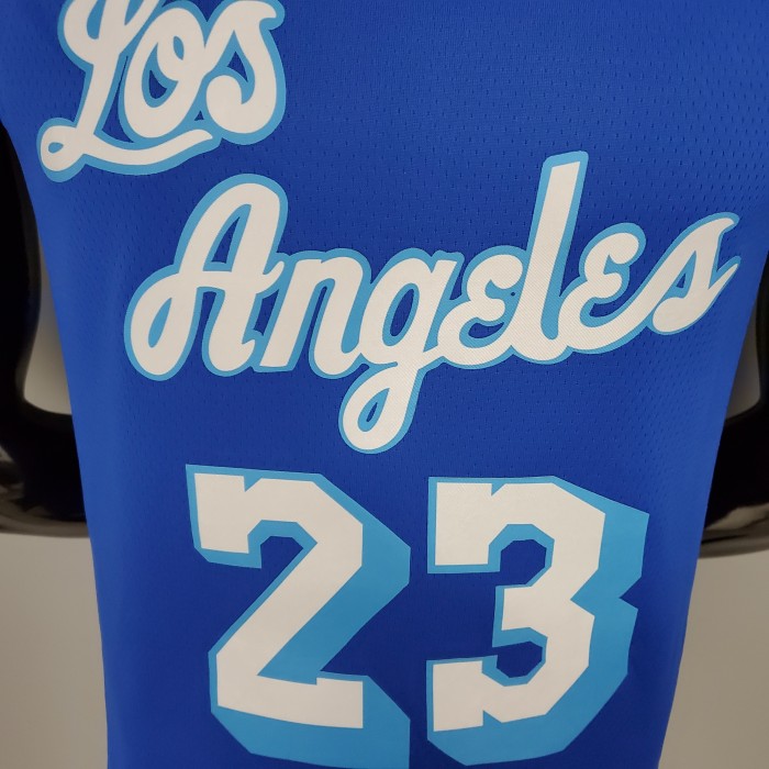 LeBron James #23 Los Angeles Lakers 2020/21 Swingman Jersey Retro Blue
