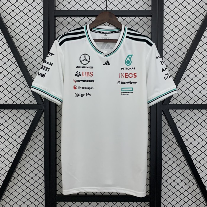 2025 Mercedes AMG T-Shirt White NO Number