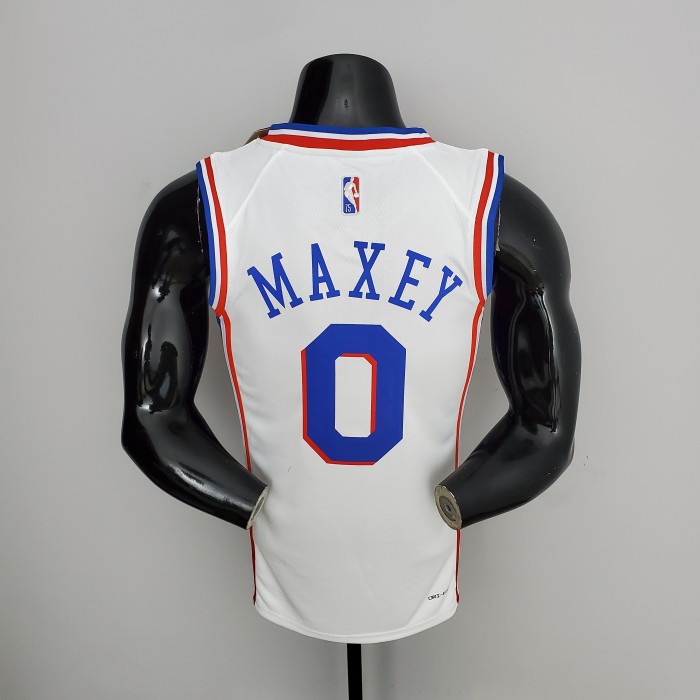 Tyrese Maxey Philadelphia 76ers 75th Anniversary Swingman Jersey White