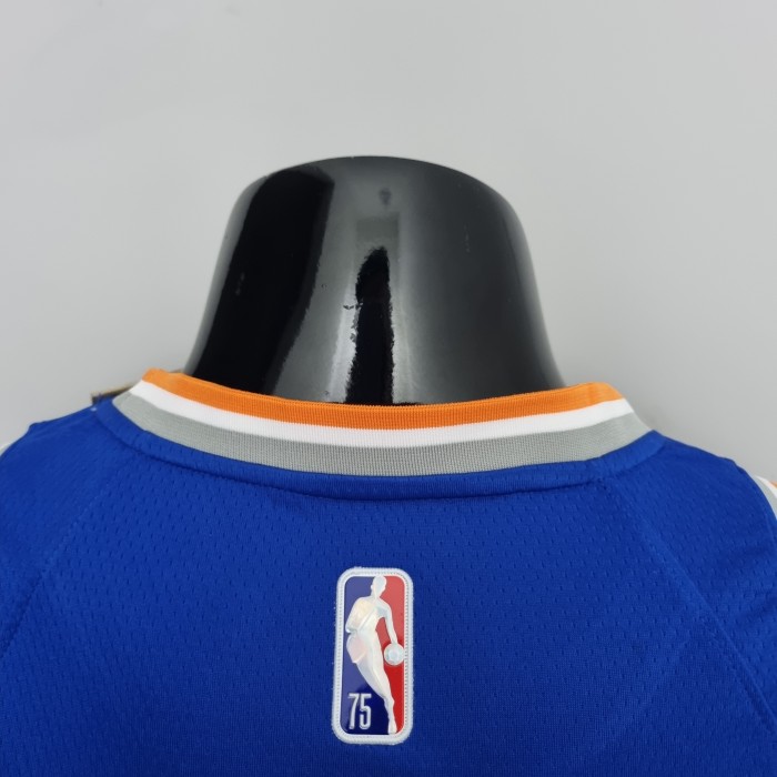 Carmelo Anthony New York Knicks 75th Anniversary Swingman Jersey Blue