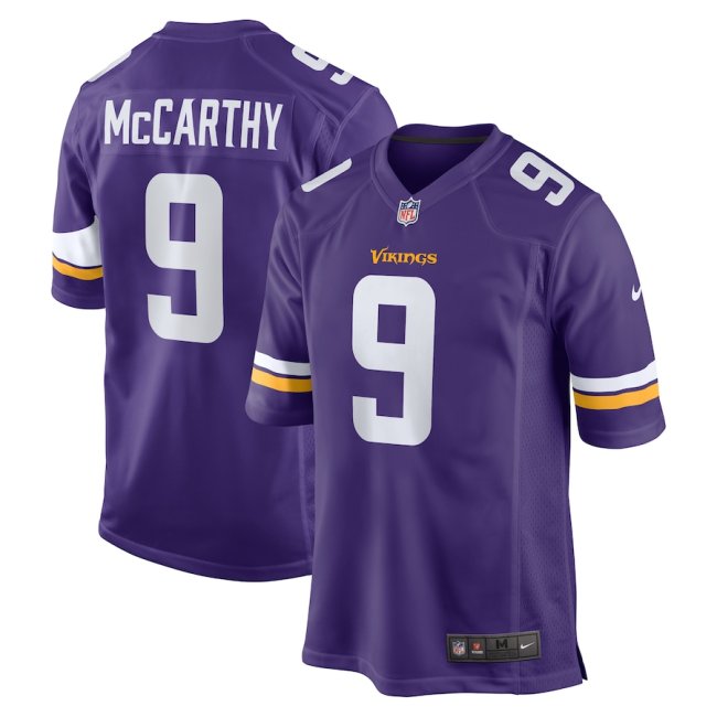 Minnesota Vikings Alternate Jersey Purple NO.9 McCARTHY