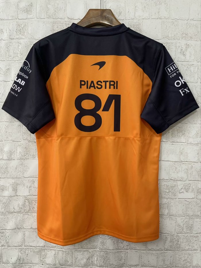2025 McLaren T-Shirt Orange NO.81 Piastri