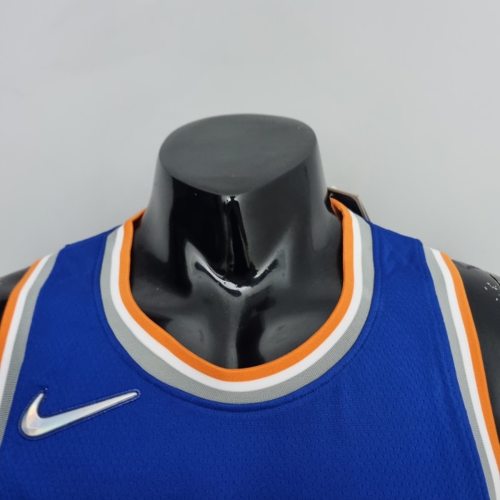 Jeremy Lin New York Knicks 75th Anniversary Swingman Jersey Blue