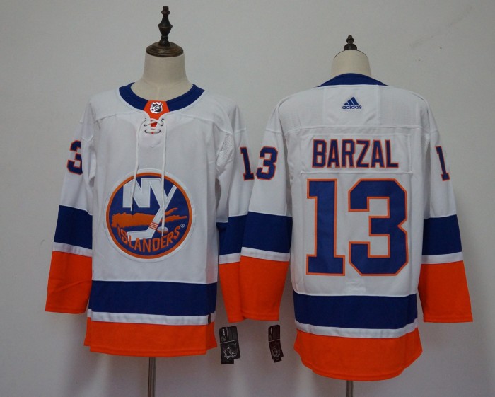 New York Islanders Home Breakaway Player Jersey White NO.13 BARZAL