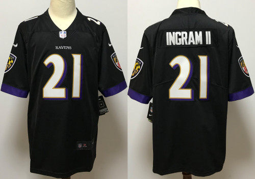 Baltimore Ravens Jersey Black NO.21 INGRAM II