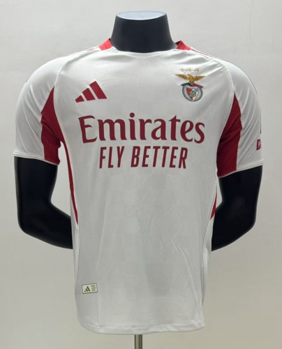 SL Benfica White Away Player Man Jersey 25/26