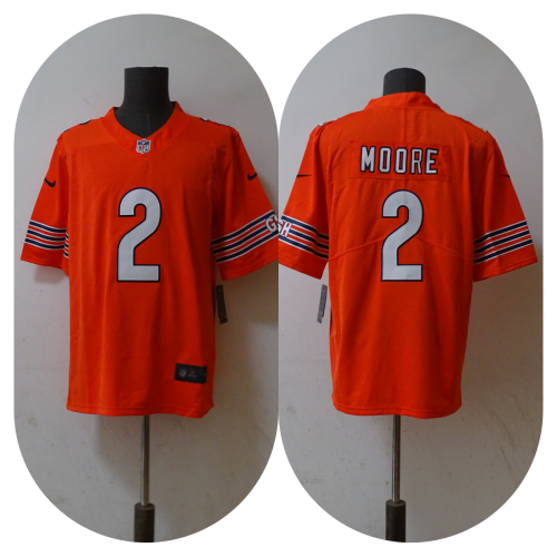 Chicago Bears Jersey Orange NO.2 MOORE