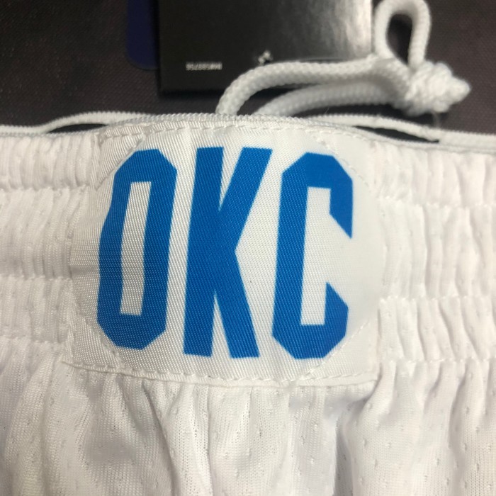 Oklahoma City Thunder   Basketball  Shorts  White  2024